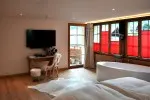 Die Chalet stil Zimmer des Hotels in Champéry