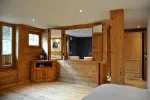 Die Chalet stil Zimmer des Hotels in Champéry