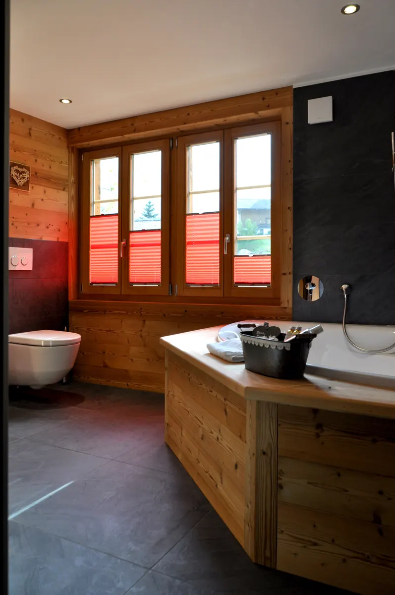 Die Chalet stil Zimmer des Hotels in Champéry