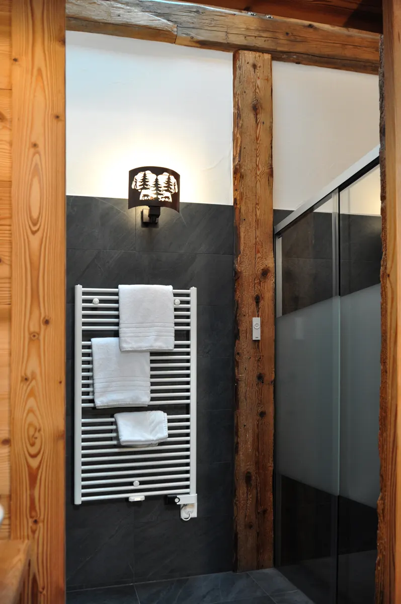 Die Chalet stil Zimmer des Hotels in Champéry