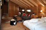 Die Chalet stil Zimmer des Hotels in Champéry